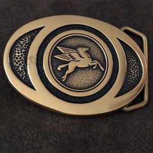 Vintage Pegasus oil belt buckle